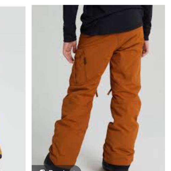 Burton ski snowboard pants brick red M 10 12 - Picture 3 of 12